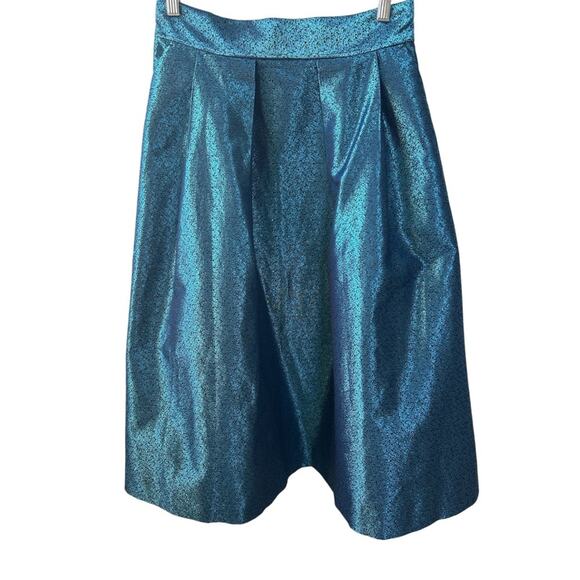 Baum Und Pferdgarten Sashenka Skirt in Blue Metallic Size Medium Gently Used - Picture 2 of 6